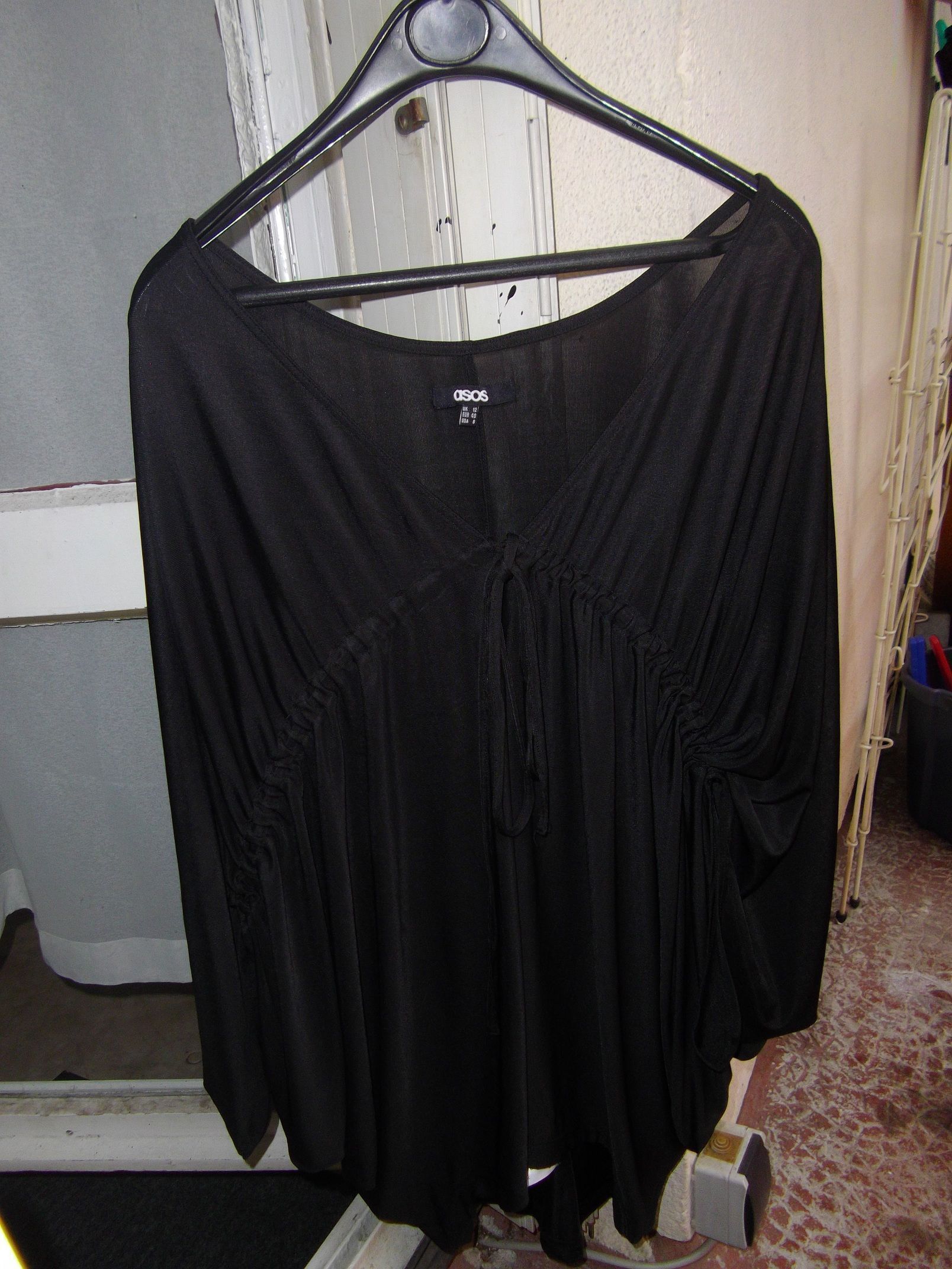 Haut Per Una Noir - Taille 14 - Sans Manches - Polyester - Occasion Très Bon état